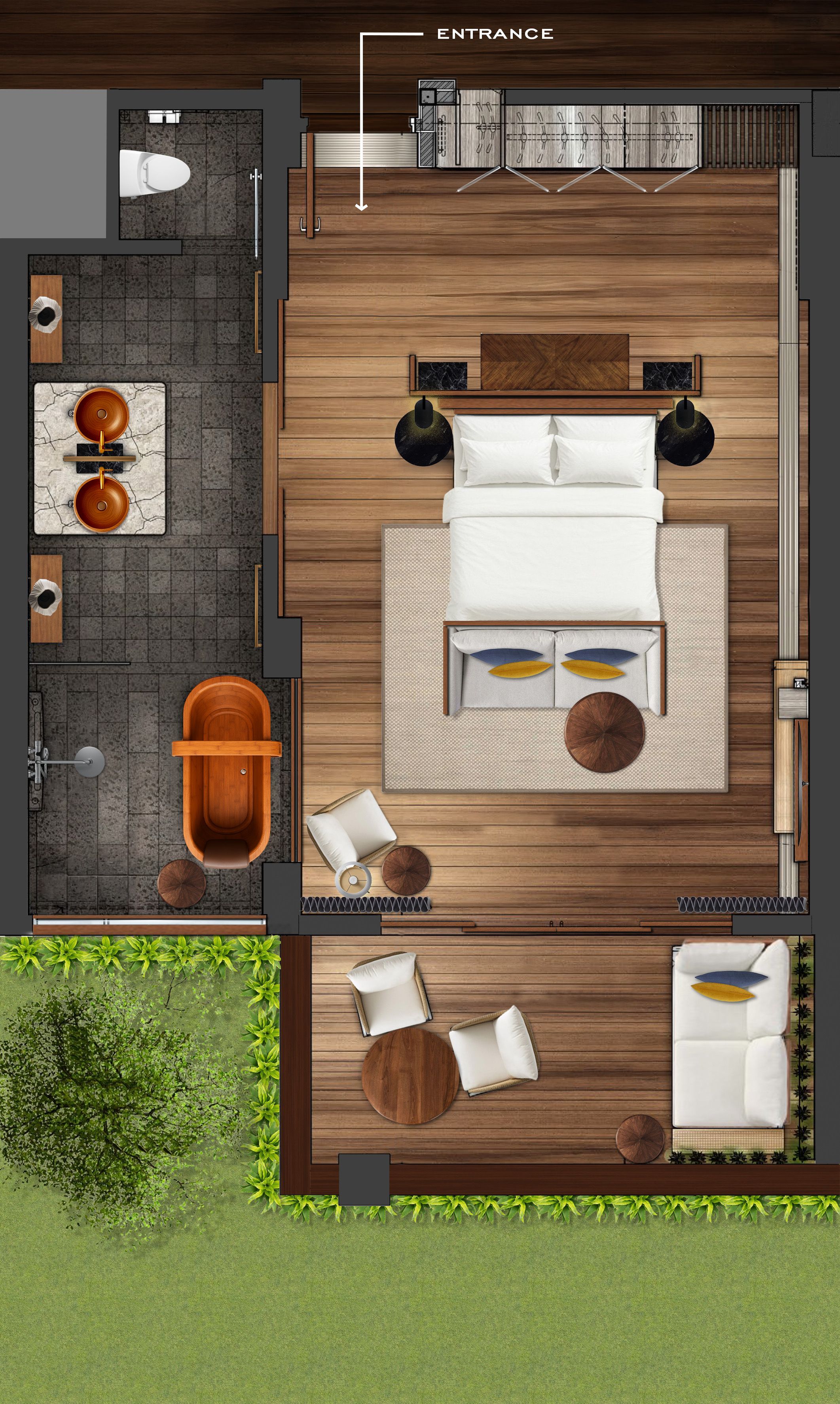 Ocean View King layout